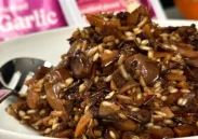 Wild Rice and Mushroom Pilaf with Dorot Garlic and Glazed Onions