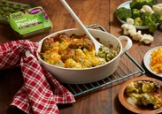 Garlic & Parsley Broccoli Cauliflower Bake