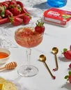 Muddled Strawberry Basil Cocktail