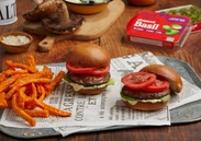 Grilled Portobello with Basil Mayonnaise Burger