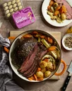 Corned Beef & Cabbage with Dorot Glazed Onion, Garlic and Parsley