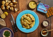 Roasted Cauliflower with Turmeric Tahini Sauce