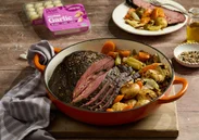 Corned Beef & Cabbage with Dorot Glazed Onion, Garlic and Parsley