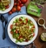 Grilled Chicken Caprese Salad with Herbed Balsamic Dressing