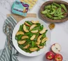 Snow Peas with Apples & Ginger