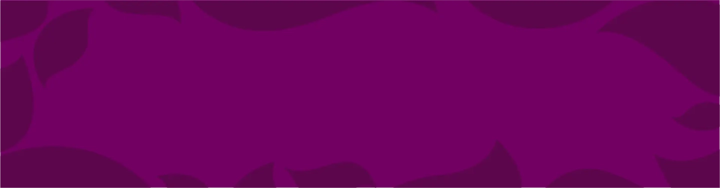 Wide purple abstract banner with soft curved shapes.