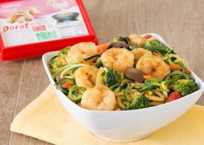 Zucchini-Noodle & Shrimp Stir-Fry